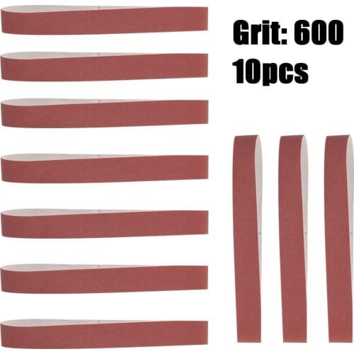 10pcs 740*40mm Abrasive Sanding Belts 60-600 Grit Grinding and Polishing Replacement for Angle Grinder