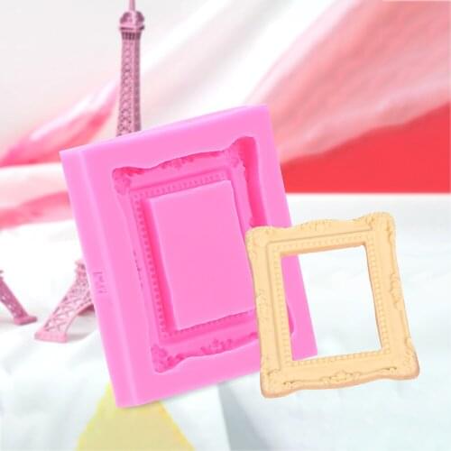 DiyKitchen Accessories Baking Tools Food Grade Material Dining Bar Fondant Cake Decoration Tool Silicone Frame Shape Cake Mold