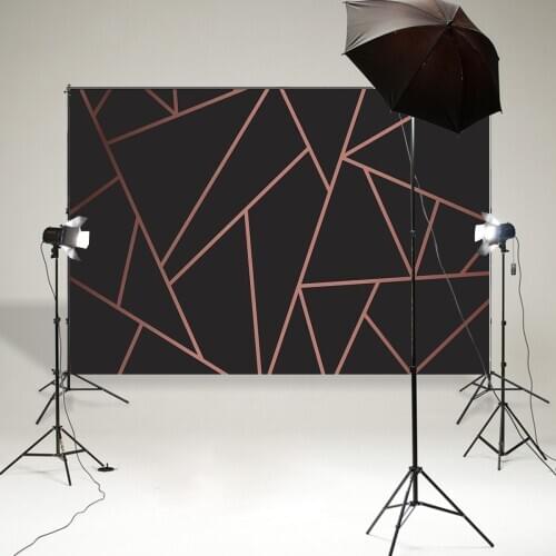 BEIPOTO Pink Geometry background photo booth props photography backdrops Portrait photographic studio props black poster B-870