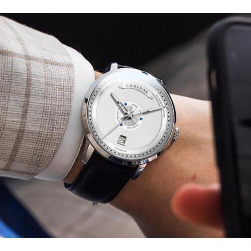 New Switzerland LOBINNI Men Watch Luxury Brand Japan MIYOTA Auto Mechanical MOVT Mens Watches Sapphire Leather Relogio L16050
