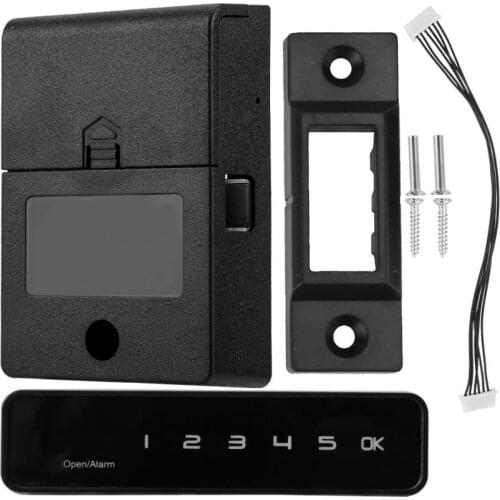 6-Button Digital Electronic Lock Keyless Password Security Lock for Desk Bedside Cabinet Wardrobes Home Furniture Door Locks