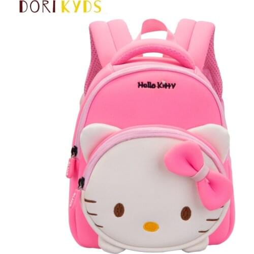 DORIKYDS 3D Cat Children Backpacks kindergarten Schoolbag Animal Kids Backpack Children School Bags Cute Girls bags