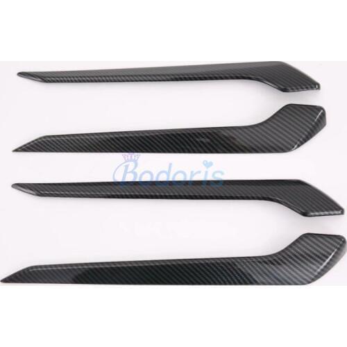 For Toyota RAV4 XA50 2019 Carbon Fiber Color Interior Door Moulding Trim Strips Trim Car Styling Accessories
