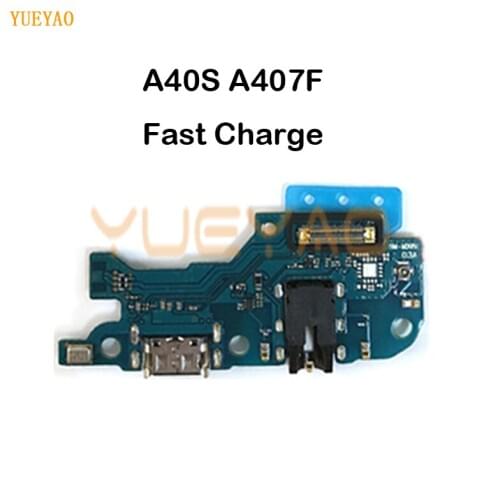 Dock Connector Micro USB A40S Charger Port Flex Cable Microphone A40S A407 Charging Board For Samsung A407F Charging Flex