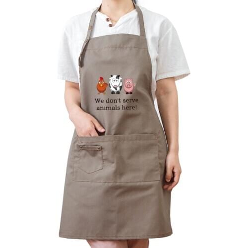 Apron new coffee shop home cleaning gardening seasoning keeper cleaning bar waiter sleeveless overalls aprons