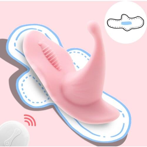 IKOKY Wearable Clitoris Vibrator Sex Toys for Women Clit Vagina Stimulator Orgasm Masturbator Butterfly Panties Lay On Vibrator