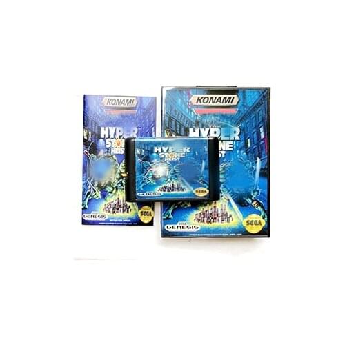 The Hyper Stone Heis with Box and Manual for MD MegaDrive Genesis Video Game Console 16 bit MD card