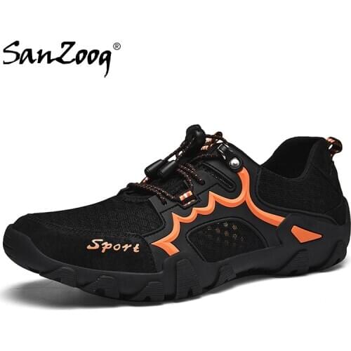 Spring Summer Men Outdoor Mesh Trekking Hiking Shoes Zapatillas Hombre Treking Mountain Rock Climbing Tracking Trecking