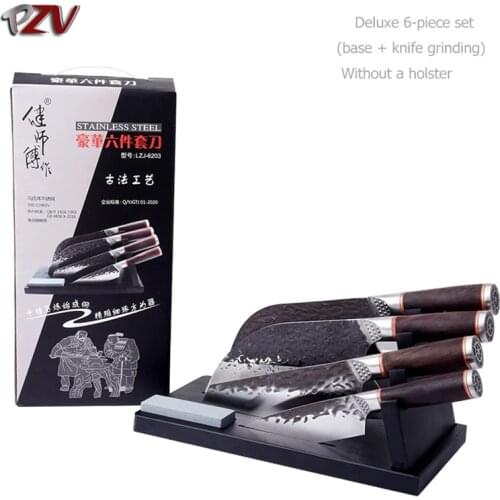 Chian Kitchen Knives Butcher Chef Knives 5Cr15 Stainless Steel Kitchen Cleaver Knives Cutting Meat Vegetable Slicing Chef Knife