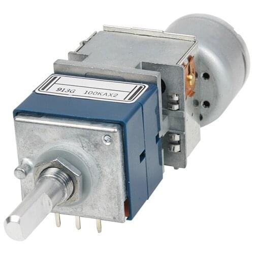 1PCS Japan ALPS 27 Remote Volume Fever Sound Blue Shell Motor RK27 Double Potentiometer 100KA Handle Length 25mm