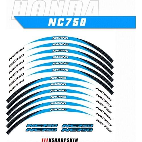 Motorcycle decals Rim Wheel Decal Reflective Colors Adhesive Stickers Rim decoration film For Honda NC750S NC750X NC750