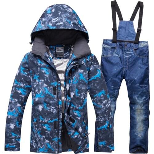 Cheaper woman skiing suit sets snowboarding clothes waterproof windproof winter Snow Costumes jackets +bibs pants Ski suit Hot