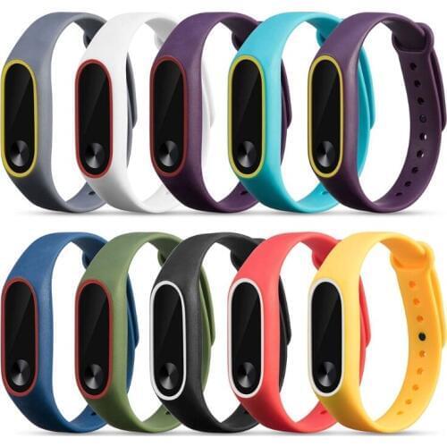 Original Silicon Wrist Strap WristBand Bracelet Replacement fit For XIAOMI MI Band 2 Dropshipping