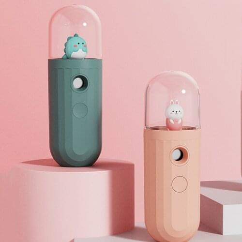 Cute Nano Fog Mist Sprayer Skin Mini Nano-Spray Humidifier USB Portable Face Facial Steamer Humidifier Skin Care Beauty Tools