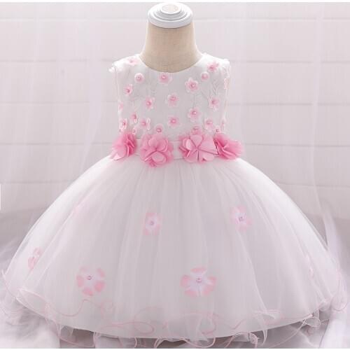 Toddler Infant Dresses Ball Gown Newborn Christening Dress For Baby Girls Dresses Party Wedding Princess Birthday Dress Costume