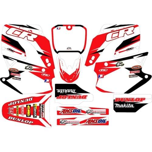 Full set of 3M Stickers kits Motorcycle Graphics Backgrounds Decals for Honda CR125 CR125R CR250 CR250R 2000 2001 CR 125 CR 250