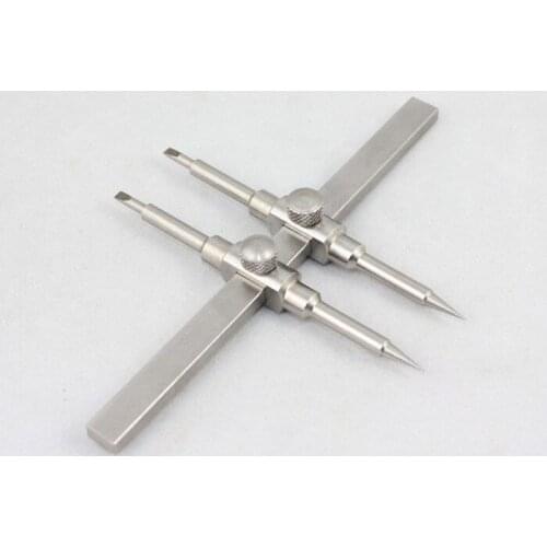 2 Screw Locking Design Tip Professional Stainless Steel Spanner Wrench Lens Repair Tool One pointed tip and one flat tip