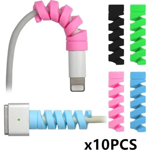 Charging Cable Protector For Phones Cable holder Ties cable winder Clip For Mouse USB Charger Cord management cable organizer