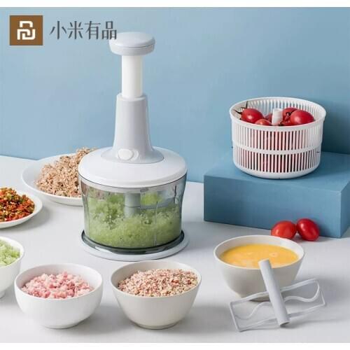 Youpin Manual Meat Grinders Food Chopper Mutlifunction Kitchen Food Shredder Fruit Vegetable Nuts Herbs Garlic Crusher