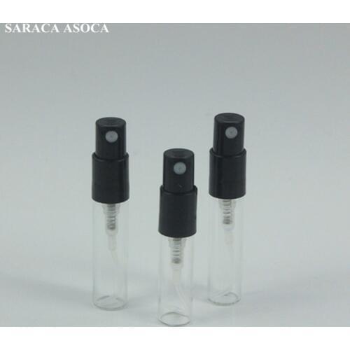 2ml3ml Mini Glass Parfum Snap on Bottle Sample Scents Bayon Spray Bottle Refillable Fragrance Atomizer Glass Perfume Bottle