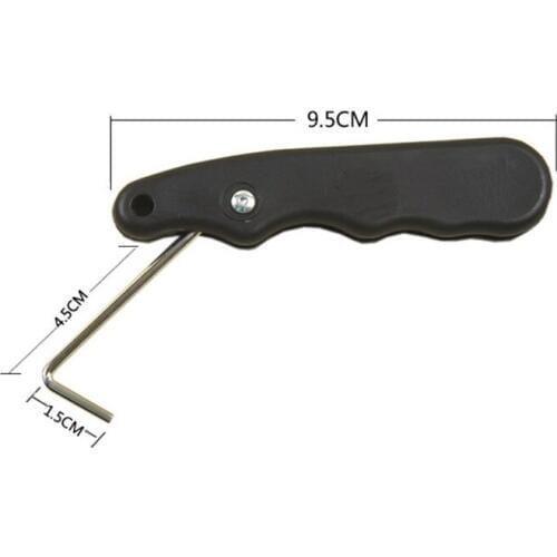 Tightener Skate Tie Hold Handle PP Folding Ergonomic Design Suit For Figure Skates Hockey Skating Skate Tool