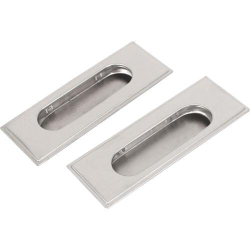 Uxcell2Pcs Cabinet Closet Door Recessed Sliding Finger Pull Handles 108x40mm for Cabinet, Bin, Wardrobe etc with Screw Hot Sale
