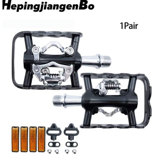 ZERAY MTB Bike Pedal with Cleats ZP-101Z Compatible SPD Structure Multifunctional Double-Side Self-Locking Cycling Accessories