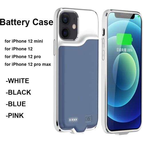 2020 Large Capacity Power Bank Fundas Coque for iPhone 12, Shockproof External Battery Phone Charging Case For iPhone 12 Pro Max