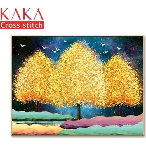 Cross stitch kits,Embroidery needlework sets with printed pattern,11CT-canvas for Home Decor Painting,Flowers Full NCKF263