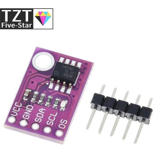 LM75 LM75A Temperature Sensor High Speed I2C Interface High Precision Development Board Module For Arduino