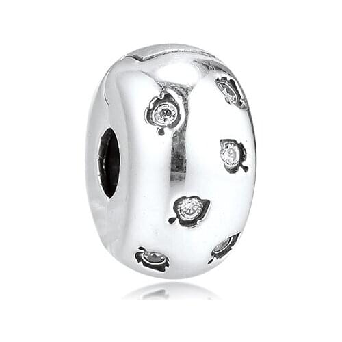 Fits Pandora Bracelet Authentic 925 Sterling Silver Sparkling Leaves Clip Charm Beads for Jewelry Making Gift for Women kralen