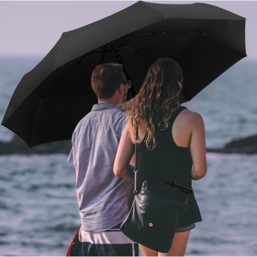 Anti-UV Umbrella Rainy Day Sunshine Dustproof Folding Umbrella UV Shading 8 Bones Black Coating Protective Rain Umbrellas