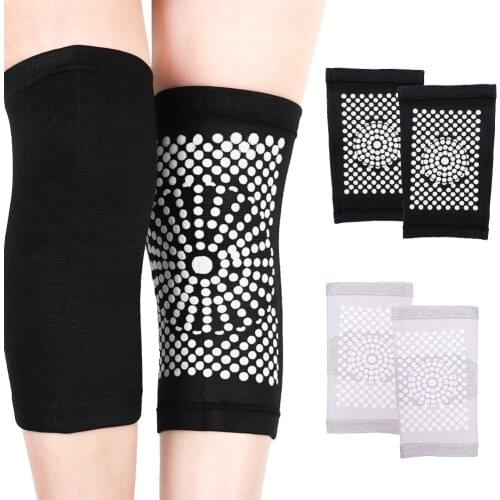 1Pair Short Self Heating Kneepad Foaming Therapy Knee Support Warm Heating Belt Knee Sleeves