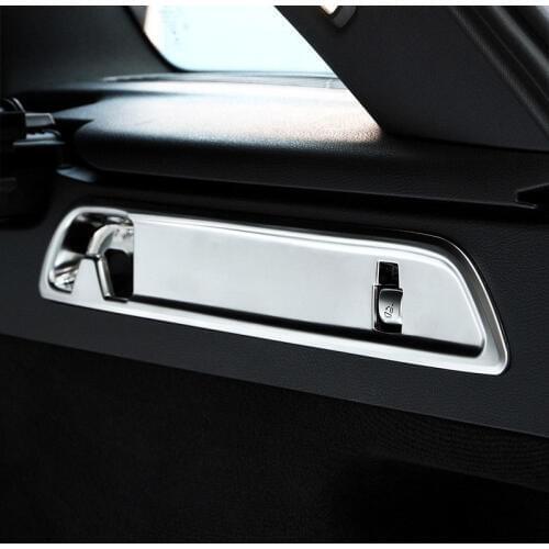 2pcs/Set ABS Chrome Car Trunk Hook Decorative Cover Trim For Mercedes Benz GLC Class X253 200 260 300 Car Accessories