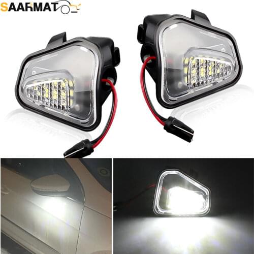 2PCS LED Puddle Light Bulb Under Side Mirror Light No Error Led Puddle Lamp For Volkswagen VW Passat EOS CC Scirocco Jetta