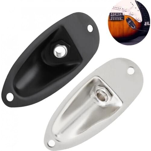 Guitar Accessories Electric Guitar Pickup Boat Style Output Jack Plate Socket Accessories for FD Strat Electric Guitar