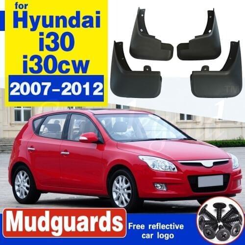 Car Mudflaps For Hyundai Elantra Touring i30 i30cw 2007 - 2012 Mud Flaps Splash Guards Mudguards Front Rear 2008 2009 2010 2011