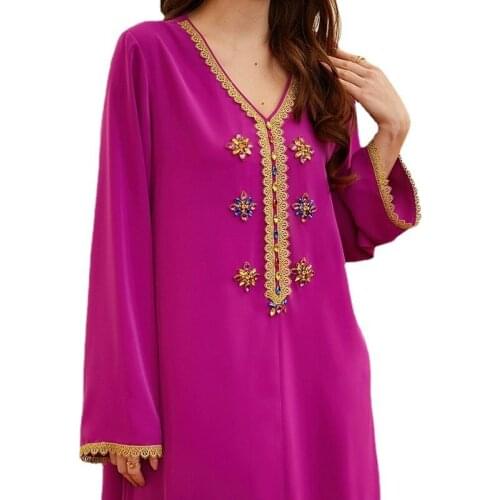 Kaftan Moroccan Dubai Abaya Muslim Hijab Dress Turkey Dresses Abayas For Women Robe Longue Musulman De Mode Femme Vestidos