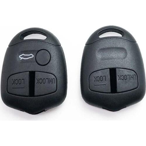 With Logo 2/3 Buttons Fob For Mitsubishi Lancer EX Evolution Grandis Outlander Fob No Key Blade Car Remote Key Shell Case