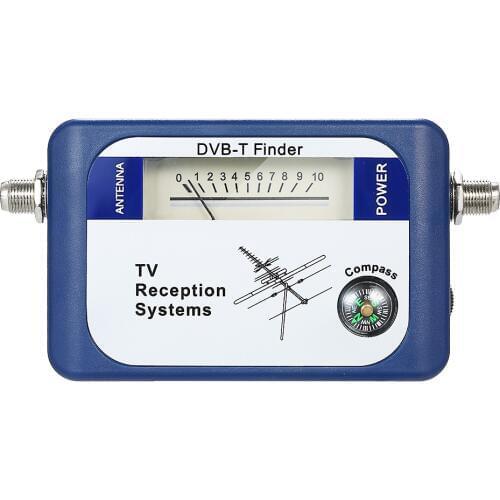 DVB-T Digital Satellite Signal Finder Meter Aerial Terrestrial TV Antenna with Compass TV Reception Systems