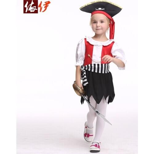 For Children Halloween Cosplay Jazz Dresses 2020 New Autumn Festival Performance Costumes Dresses With Skirt Hat And Belt Dress