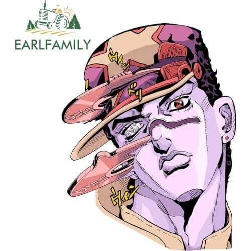 EARLFAMILY 13cm x 9.9cm for Jojos Funko Pop Car Stickers Waterproof Scratch-proof Windshield Bumper RV Decals Vinyl Car Styling