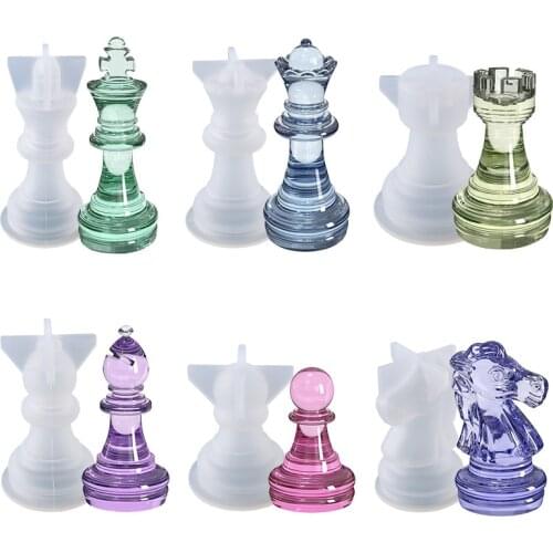 Checkers Resin Molds DIY Epoxy Checker Pieces Chess Silicone Mold