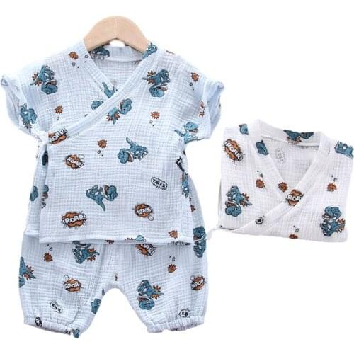 Children Summer Cotton Baby Boys Girls Clothes Cartoon Printed T Shirts Shorts 2Pcs/sets Infant Kids Fashion Toddler Tracksuits