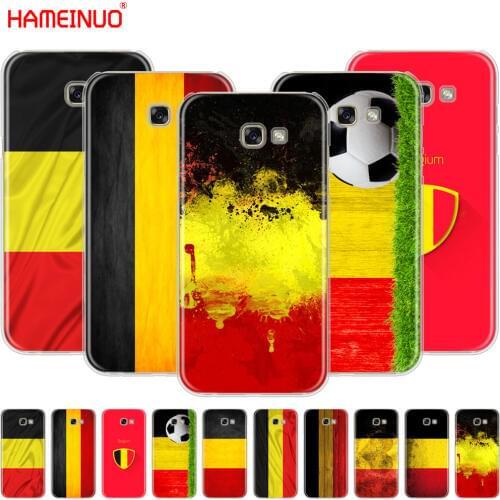 HAMEINUO Belgium Flag Luxury High-end Protector cell phone case cover for Samsung Galaxy A3 A310 A5 A510 A7 A8 A9 2016 2017 2018