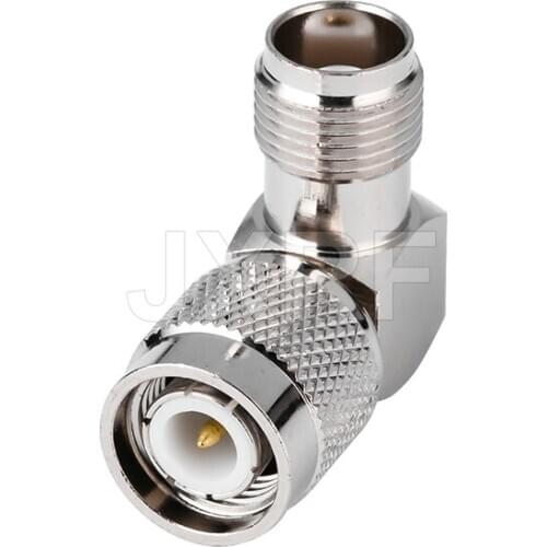 JXRF Coaxial Adapter TNC male to female 90 degrees TNC male to TNC female right angle for antenna connector adapter