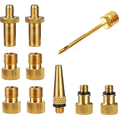 Bicycle Bleeding Silverette Care Nipple Caps Presta Schrader Valve Adapter Lends Copper Air Pump Tire Nozzle For Road & MTB