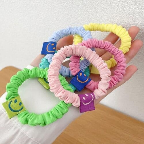 Headwear Round Decoration Hair Scrunchie Hair Ring Ties For Girls Ponytail Holders Hair Bands Elastic Hairband Hair Accessories