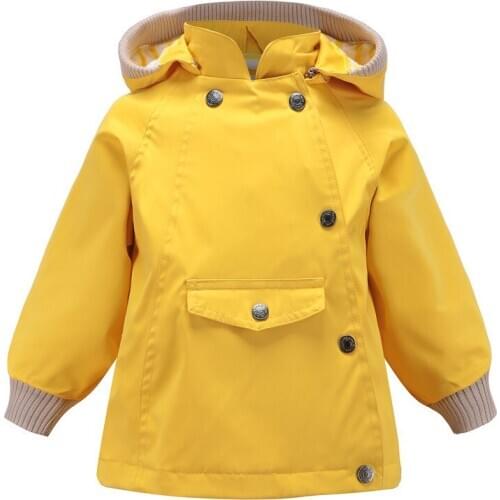 Meanbear Spring New Childrens Outdoor Sports Janket For Boys And Girls Windproof Waterproof Removable Cap Breathable Coat