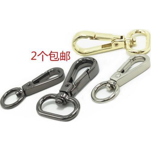 Metal buckle bag hardware accessories hook hang leather bag female bag ring luggage